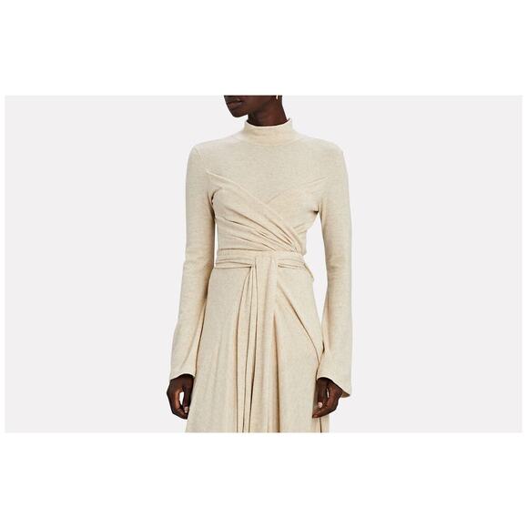 Sabina Musayev Sylvia Ruched Turtleneck Top - Picture 1 of 4